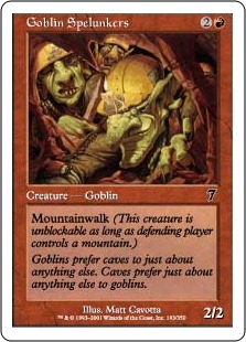 【ENG】【Foil】《ゴブリンの洞窟探検家/Goblin Spelunkers》[7ED]