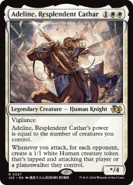 【ENG】《輝かしい聖戦士、エーデリン/Adeline, Resplendent Cathar》[J25]