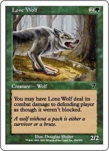 【ENG】【Foil】《一匹狼/Lone Wolf》[7ED]