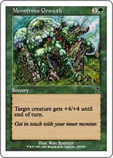 【ENG】【Foil】《超巨大化/Monstrous Growth》[7ED]