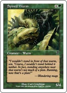 【ENG】【Foil】《針刺ワーム/Spined Wurm》[7ED]