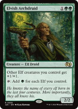 【ENG】《エルフの大ドルイド/Elvish Archdruid》[J25]