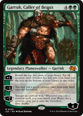 【ENG】《獣の統率者、ガラク/Garruk, Caller of Beasts》[J25]