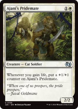 【ENG】《アジャニの群れ仲間/Ajani's Pridemate》[J25]