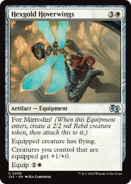 【ENG】《呪い金の浮遊翼/Hexgold Hoverwings》[J25]