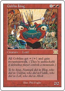 【ENG】《ゴブリンの王/Goblin King》[6ED]