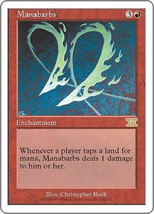 【ENG】《魔力のとげ/Manabarbs》[6ED]