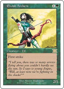 【ENG】《エルフの射手/Elvish Archers》[6ED]