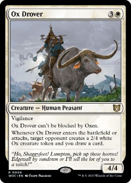 【ENG】《雄牛曳き/Ox Drover》[WOC]