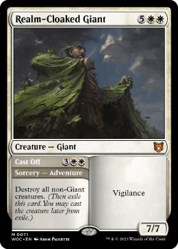 【ENG】《王国まといの巨人/Realm-Cloaked Giant》[WOC]