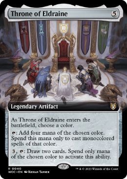 【ENG】■拡張アート■《エルドレインの玉座/Throne of Eldraine》[WOC]