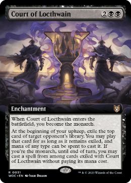 【ENG】【Foil】■拡張アート■《ロークスワインの宮廷/Court of Locthwain》[WOC]
