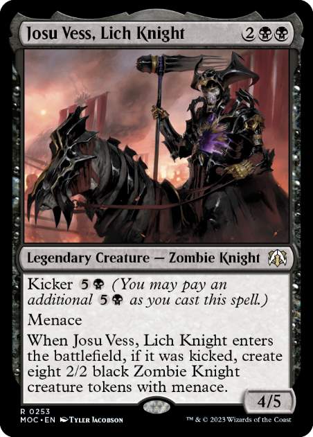 【ENG】《リッチの騎士、ジョス・ヴェス/Josu Vess, Lich Knight》[MOC]