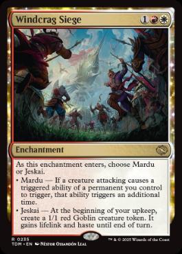 【ENG】【Foil】《強風岩峰の包囲/Windcrag Siege》[TDM]