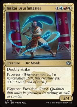 【ENG】【Foil】《ジェスカイの神筆/Jeskai Brushmaster》[TDM]