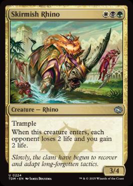 【ENG】【Foil】《遊撃サイ/Skirmish Rhino》[TDM]