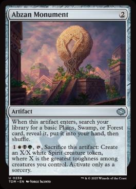 【ENG】【Foil】《アブザンの碑/Abzan Monument》[TDM]