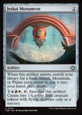 【ENG】【Foil】《ジェスカイの碑/Jeskai Monument》[TDM]