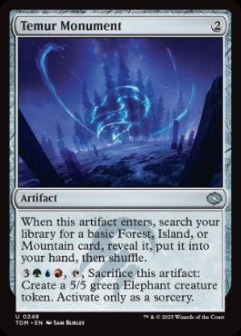 【ENG】【Foil】《ティムールの碑/Temur Monument》[TDM]