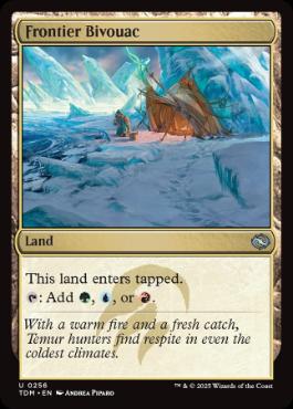 【ENG】【Foil】《開拓地の野営地/Frontier Bivouac》[TDM]