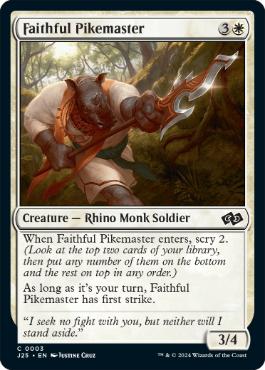 【ENG】《信心深い長槍の達人/Faithful Pikemaster》[J25]