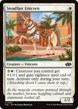 【ENG】《不動のユニコーン/Steadfast Unicorn》[J25]