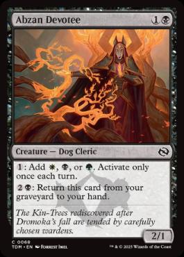 【ENG】《アブザンの信奉者/Abzan Devotee》[TDM]