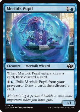 【ENG】《マーフォークの学徒/Merfolk Pupil》[J25]