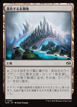 【JPN】【Foil】《進化する未開地/Evolving Wilds》[TDM]