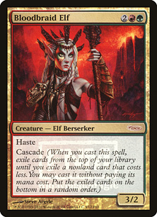 【ENG】【Foil】《血編み髪のエルフ/Bloodbraid Elf》[FNM]