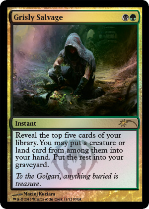 【ENG】【Foil】《忌まわしい回収/Grisly Salvage》[FNM]