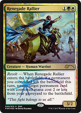 【ENG】【Foil】《改革派の結集者/Renegade Rallier》[FNM]