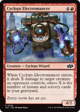 【ENG】《サイクロプスの電術師/Cyclops Electromancer》[J25]