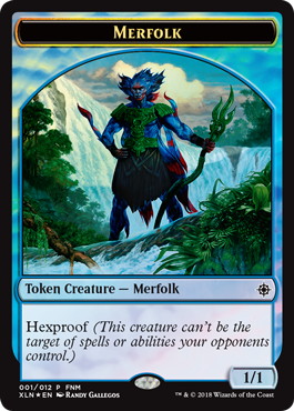 【ENG】【Foil】《マーフォーク+宝物トークン/Merfolk+Treasure Token》[FNM]
