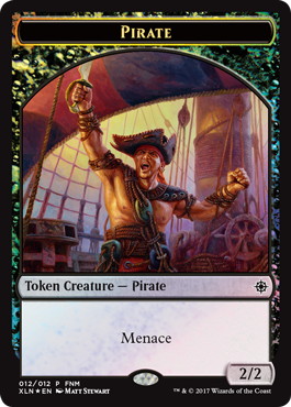 【ENG】【Foil】《海賊+宝物トークン/Pirate+Treasure Token》[FNM]