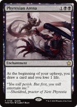 【ENG】【Foil】《ファイレクシアの闘技場/Phyrexian Arena》[Bundleプロモ]