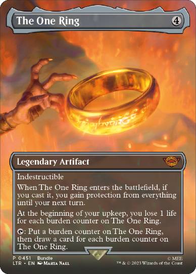 【ENG】【Foil】■ボーダーレス■《一つの指輪/The One Ring》[Bundleプロモ]