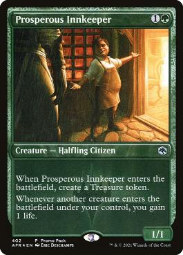 【ENG】【Foil】■プロモパック■《裕福な亭主/Prosperous Innkeeper》[AFR]
