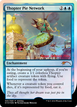 【ENG】【Foil】《Thopter Pie Network》[ホリデープロモカード]