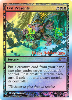 【ENG】【Foil】《Evil Presents》[ホリデープロモカード]