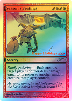 【ENG】【Foil】《Season's Beatings》[ホリデープロモカード]