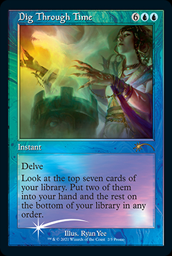 【ENG】【Foil】《時を越えた探索/Dig Through Time》[旧枠プロモ]
