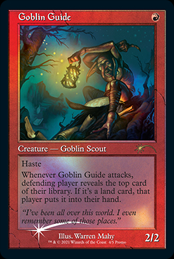 【ENG】【Foil】《ゴブリンの先達/Goblin Guide》[旧枠プロモ]