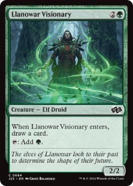 【ENG】《ラノワールの幻想家/Llanowar Visionary》[J25]