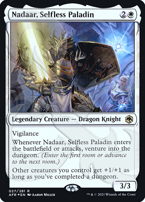 【ENG】【Foil】■アンパサンド■《無私のパラディン、ナダール/Nadaar, Selfless Paladin》[AFR]