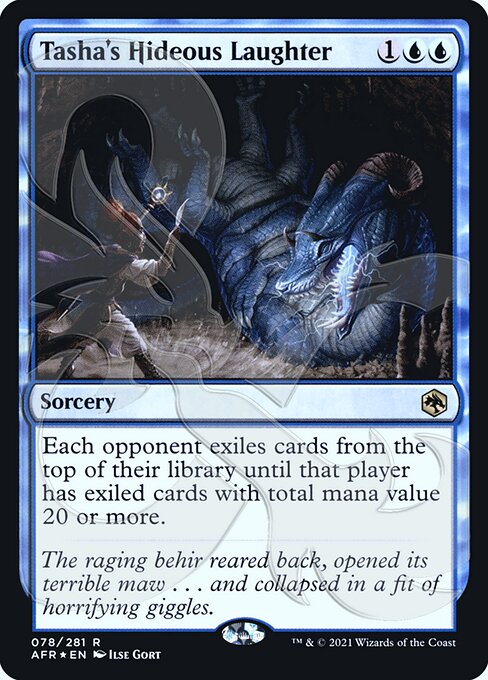 【ENG】【Foil】■アンパサンド■《ターシャズ・ヒディアス・ラフター/Tasha's Hideous Laughter》[AFR]