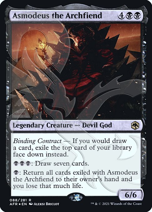 【ENG】【Foil】■アンパサンド■《アーチフィーンド、アスモデウス/Asmodeus the Archfiend》[AFR]