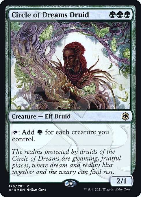 【ENG】【Foil】■アンパサンド■《夢の円環のドルイド/Circle of Dreams Druid》[AFR]