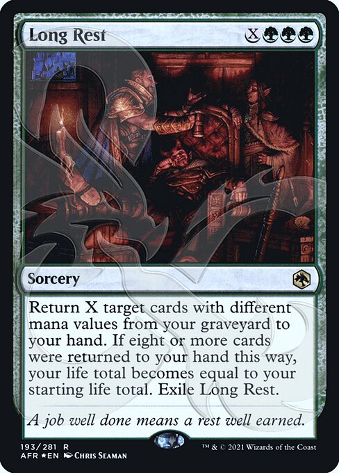 【ENG】【Foil】■アンパサンド■《大休憩/Long Rest》[AFR]