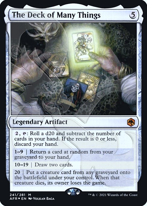 【ENG】【Foil】■アンパサンド■《デック・オヴ・メニー・シングズ/The Deck of Many Things》[AFR]